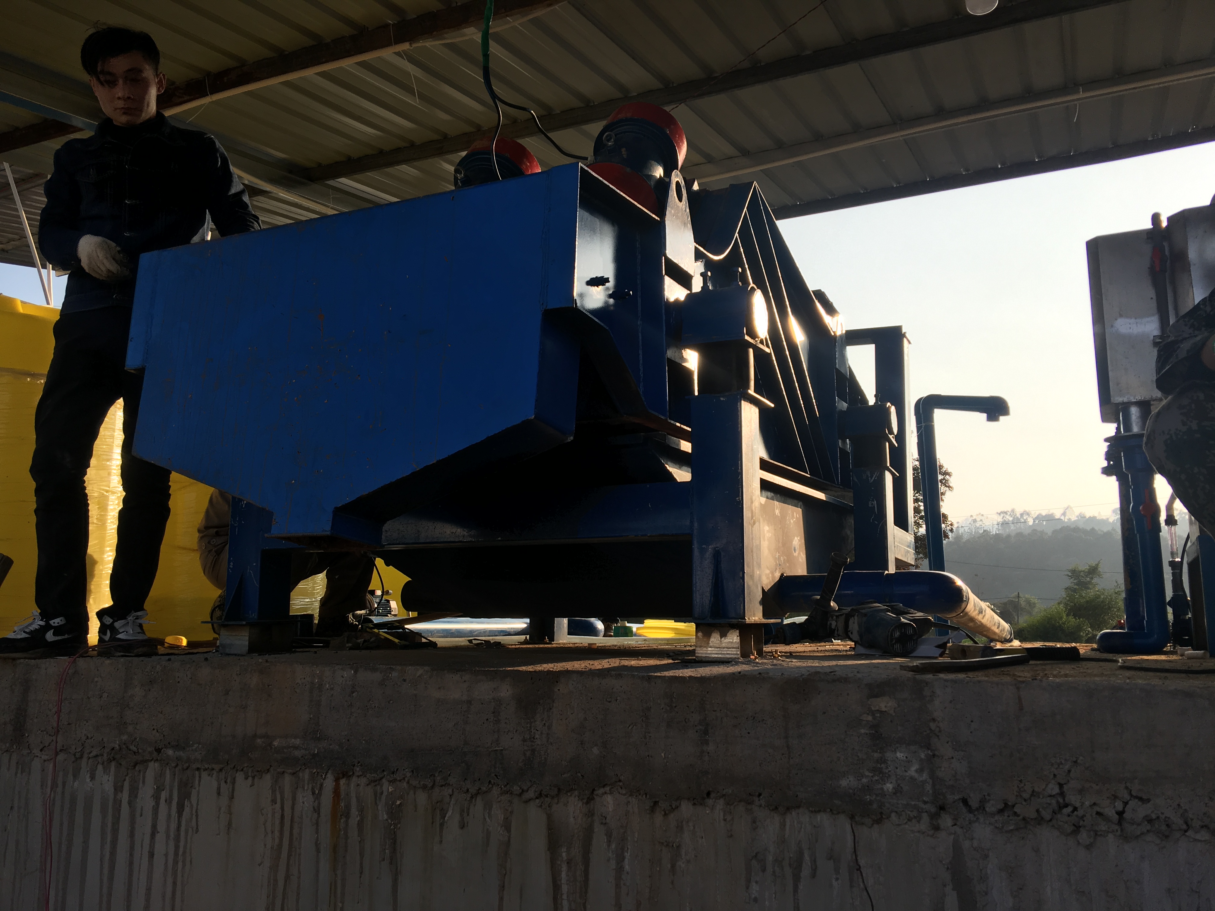 云南脫水篩使用現(xiàn)場